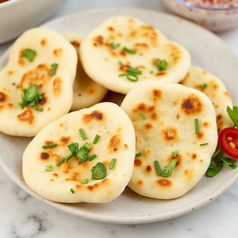 "Learn how to make soft and flavorful mini naan bread at home! Perfect for curries, wraps, dips, and more, this easy recipe