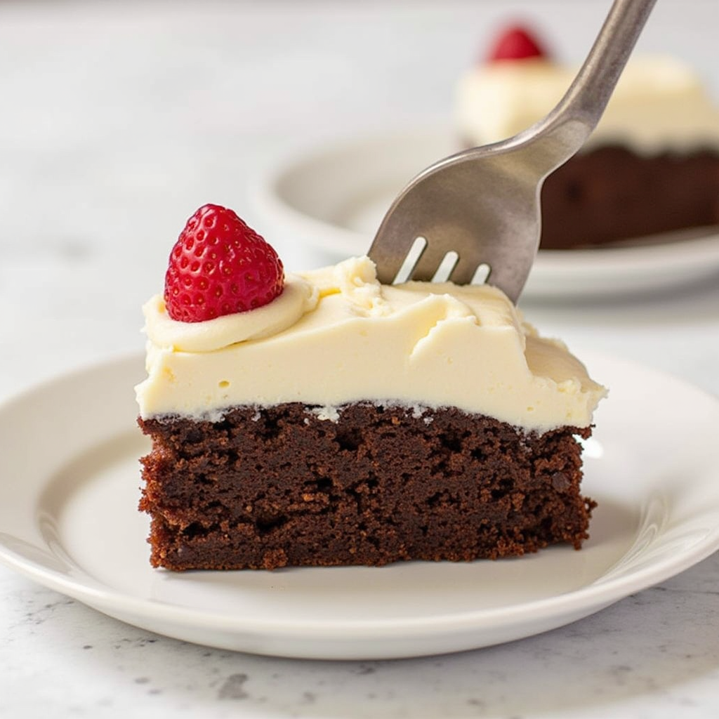 Make a moist chocolate cake with tangy cream cheese frosting. Perfect for any occasion, this easy recipe will become your go-to dessert