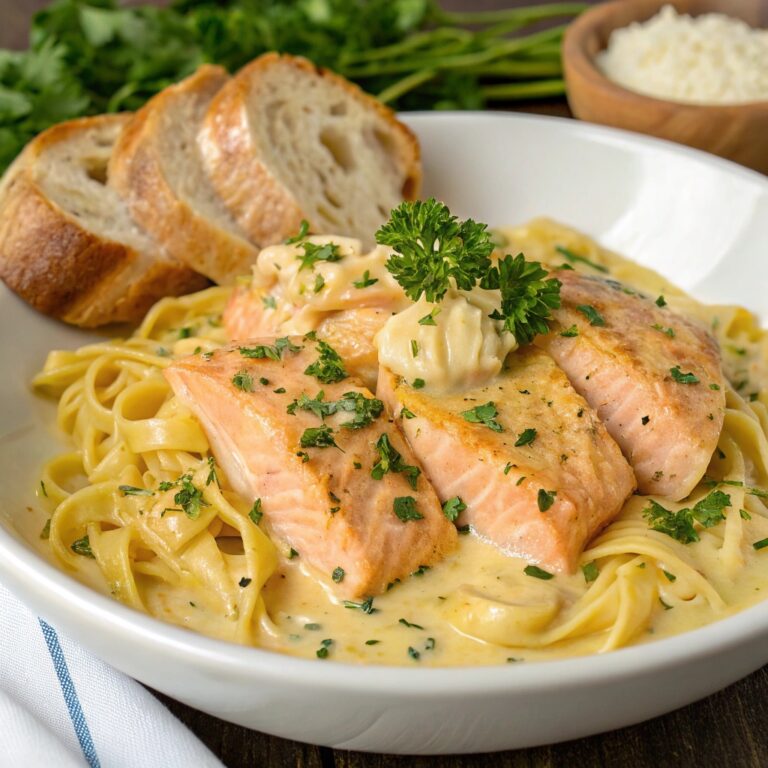 Creamy Garlic Butter Salmon Pasta Recipe: An Elegant Yet Easy Dinner Delight