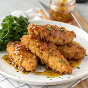 Air Fryer Honey Butter Garlic Chicken Tenders
